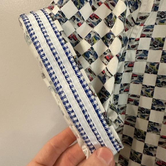 Robert Graham Modern Americana Men’s X-Large ‘Racing Flags’ Tailored Fit Shirt - Picture 3 of 9